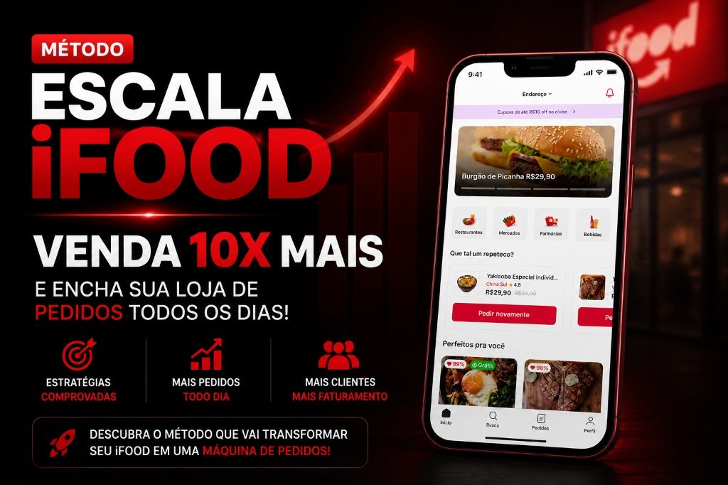 Método Escala iFood — Venda 10X Mais no seu delivery com estratégias comprovadas